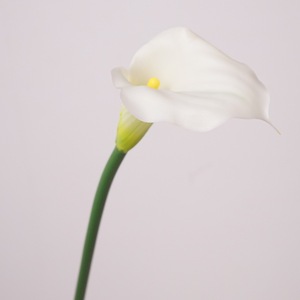 Flores artificiales Calla Lily Real Touch Calla Lily Branch Flores de Borgoña para la decoración del hogar Arreglo floral Decoración interior - Product Image 6
