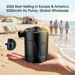 Nouvelle Pompe à Air Sans Fil 5200 mAh avec Indicateur, Légère et Portable, Idéale pour le Rangement de Sacs à Dos de Randonnée et de Camping en Extérieur – Édition 2026 – Vente Chaude aux États-Unis et en Europe - Product Image 1