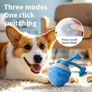 2025 <span class=keywords><strong>Wicked</strong></span> Dog Juguetes interactivos <span class=keywords><strong>para</strong></span> <span class=keywords><strong>perros</strong></span> Bolas chirriantes ecológicas Bolas rodantes activas automáticas hechas de TPR y PC <span class=keywords><strong>para</strong></span> gatos - Product Image 2