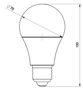 Ampoule connectée Tuya Smart, ampoule LED, commande vocale Assistant Alexa et Google, wi-fi, <span class=keywords><strong>A70</strong></span>, RGBW, 10W, 230V, E27/B22 - Product Image 3