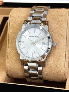 Montre-bracelet classique pour femme, élégante et étanche, avec fonction calendrier, mouvement à quartz, bracelet chaîne dorée - Product Image 6