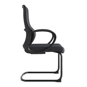 Silla de Recepción Ejecutiva Avanzada en Oferta 2024, Respaldo de Malla Completa Negra, Diseño Moderno, Patas Fijas, Fácil de Limpiar, Asiento Cómodo - Product Image 3