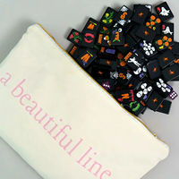 Un magnifique ensemble de tuiles de mahjong américaines en acrylique sur le thème d'Halloween, 160 pièces