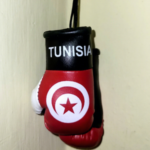 Porte-clés Mini Gants de Boxe Personnalisés Tunisie en Cuir PU avec Fermeture Auto-agrippante, Cadeau Sportif et Athlétique Portable - Product Image 1