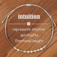 Go2boho 2024 Bracelets Perles Minimalistes Tendance Faits Main Pierres Précieuses Religieuses Empilables pour Femmes et Hommes Idée Cadeau Chaleureuse