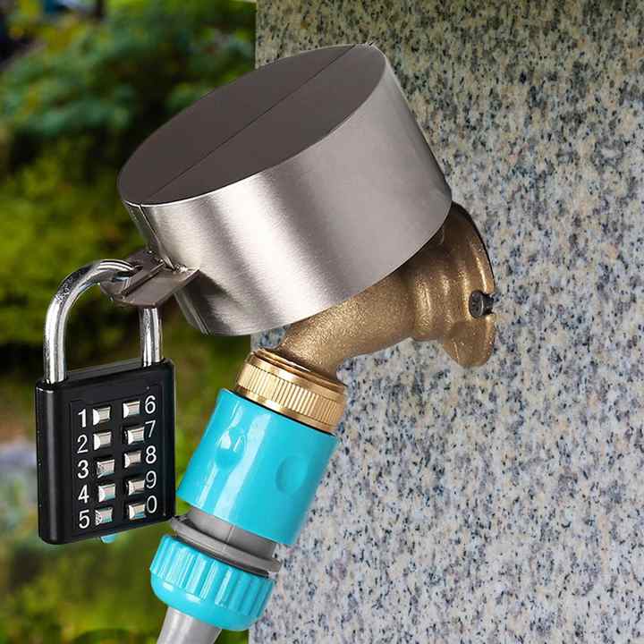 Outdoor Garden Water Safety Products Faucet Cover and Removable Gate Locking Device for Garden Fountains and Outdoor Faucets
