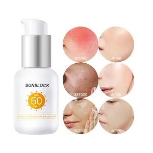 Custom Logo Organic Korean UV Sun Block Cream Mineral Sunscreen Private Label Sunblock Spf 50