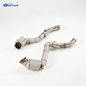 Kit de tubo de escape de alto rendimiento de acero inoxidable 304 para Mercedes AMG E63 W213 E63S S213 M177 4.0T V8 Twin Turbo de alto flujo, Euro 5, 200 celdas - Product Image 3