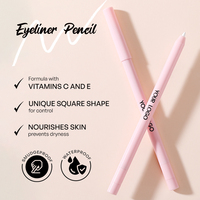 Crayon Eyeliner Gel Personnalisé avec Taille-Crayon Intégré, Anti-Bavures, Marque Privée
