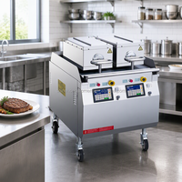 Grill électrique professionnel double face style Taylor à une, deux ou trois plaques avec levage automatique pour steaks et burgers