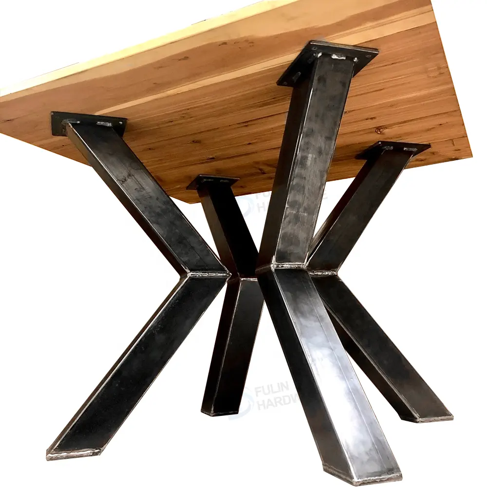 Table Legs Metal Industrial Dining Furniture Feet Square Iron Durable Coffee Legs for Table