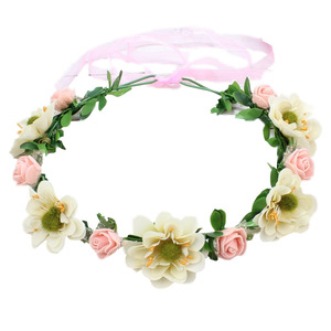 <span class=keywords><strong>Diademas</strong></span> Florales Ajustables <span class=keywords><strong>Hechas</strong></span> <span class=keywords><strong>a</strong></span> <span class=keywords><strong>Mano</strong></span> para Mujeres y Niñas, Corona de Flores, Guirnalda para Bodas, Fiestas de Cumpleaños HB342 - Product Image 5