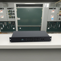 Boîtier de rack industriel 1U en aluminium extrudé certifié ISO9001, sur mesure, avec ventilations de refroidissement, pour équipement OEM