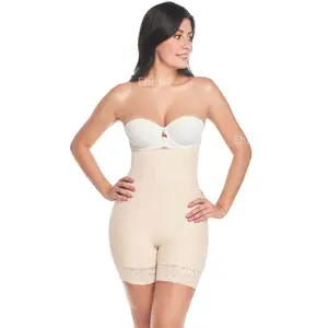 Carmen Strapless Body Shaper with Butt Lifter Lace Trim Tank Shaping Bodysuit Tummy Control Butt Lifting Compression Body