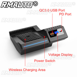 Cargador Inalámbrico para Teléfono para Mercedes W205 AMG Clase C GLC C63 C43, Consola Central, Base de Carga Inalámbrica QC3.0 PD, 10W 15W - Product Image 5