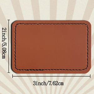 Parche de Cuero Reciclado Ecológico con Logotipo Personalizado para Mochilas, Etiqueta de Cuero Grabada con Láser Personalizada para Zapatos y Botas - Product Image 2