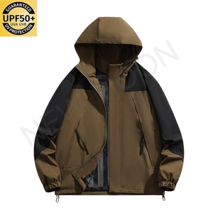 Chaqueta Impermeable Personalizada para Exteriores, Chaqueta Ligera Cortavientos, Chaqueta Deportiva Impermeable Personalizada con Protección Solar UPF50 para Hombre - Product Image 2