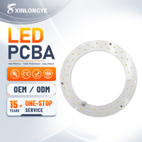 Circuit imprimé en aluminium rond pour éclairage LED circulaire à intensité variable avec LED SMD, certifié ISO9001/ROHS, testé à 100 %