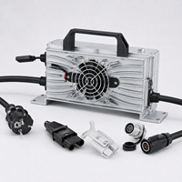 Chargeur de batterie intelligent étanche 100-240V pour voiturette de golf, chariot élévateur, vélo électrique, scooter, véhicule électrique 24V 36V 48V 60V 72V