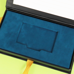 Black Credit Card Packaging Metal Blank Custom Paper <b>Boxes</b> Business Cards Folding Blocking case Box - Product Image 3