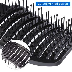 Wholesale Modern Anti-Static Detangle Waterproof High Temperature Resistance <b>Hair</b> <b>Brush</b> Nylon <b>Bristles</b> Plastic - Product Image 2