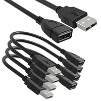 Kostenloses Muster: Individuelles USB 2.0 A-Stecker auf A-Buchse MF Ladekabel mit PVC-Ummantelung & Geflechtschirmung für Kamera- und Computeranwendungen