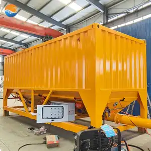 Chất Lượng Cao Lưu Trữ Bột Silo Tank Phễu 20 Tấn To1000 Tấn Ngang Container Xi Măng Silo