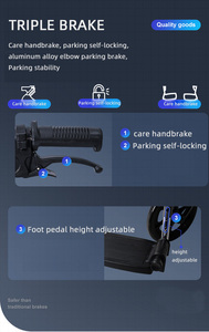Silla de ruedas plegable para el hogar y el <span class=keywords><strong>Hospital</strong></span>, plegable, Manual, ligera, precio del proveedor, FS809 - Product Image 6