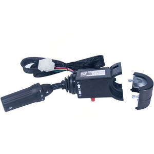 Transmission Control Gear Lever For Wheel Loader 4WG180 SG-4A DW-4 <b>Black</b> With Wiring <b>Harness</b> - Product Image 1