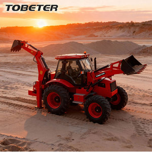 Мини-экскаватор Tobeter с фронтальными погрузчиками 4x4 для лопатки и транспортировки песка и гравия - Product Image 1