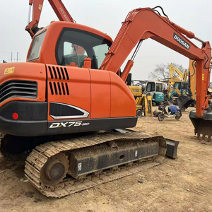Excavadora de cadenas Doosan DX75 de 7.5 toneladas usada, miniexcavadora de segunda mano en venta - Product Image 1