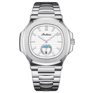 Nuevo Reloj de Pulsera para Hombre de Negocios, Calendario, Moda Deportiva, 42 mm, Acero Inoxidable, Luminoso, Cuarzo, Caja Cuadrada, Cierre de Mariposa, 20 mm - Product Image 3