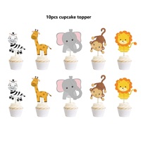 Decoración para Fiesta de Cumpleaños con Temática de Animales de la Selva, Artículos de Fiesta de Dibujos Animados, Fondo para Fotos, Globos de Cumpleaños Wild One