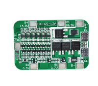 Carte de Protection BMS PCB 6S 15A 24V pour 6 Pack 18650 Module de cellule de batterie au Lithium Li-ion Kit de bricolage