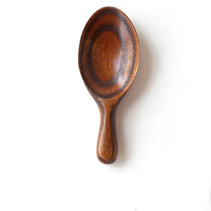 Cucharas de Madera Pequeñas al por Mayor, Cucharas de Té de Madera de Estilo Japonés Creativo con Boca Ancha y Mango Corto - Product Image 3