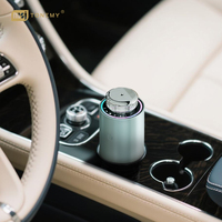 Diffuseur d'arômes de luxe en alliage d'aluminium avec lumière d'ambiance, contrôlé par application, pour table ou voiture, capacité 15 ml, rechargeable par USB