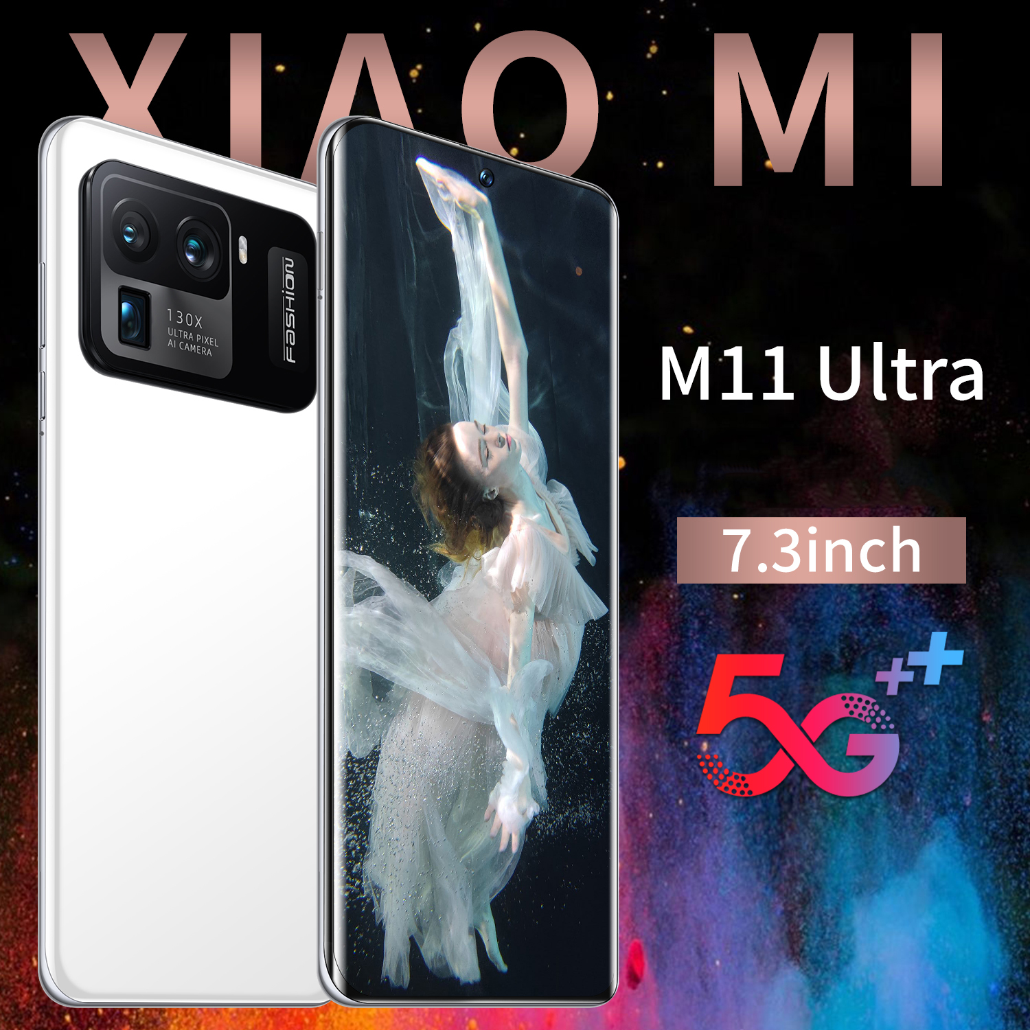 Global Version 7.3 INCH 4GB+64GB M11Ultra Unlocked Cellphone Smart Android 5G Phones 48+64mp Smart Phones