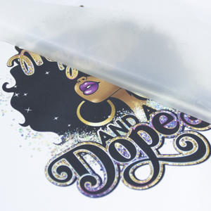 جاهزة للشحن حديد حراري أسود ملكة أفرو فتاة على القصاصات DTF طباعة فيلم جاهزة للضغط على نقل الحرارة تسميات تصميم - Product Image 5