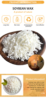 Flocons de cire de soja naturelle pour bougies parfumées artisanales en contenants