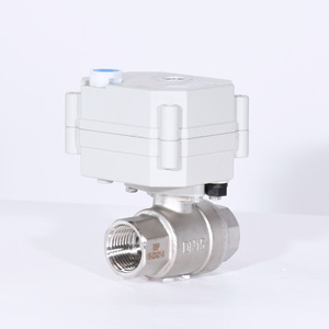 Vanne à boisseau sphérique électrique en acier inoxydable 1/2 pouce DN15 pour l'utilisation à l'eau et à l'air à température normale - Product Image 1