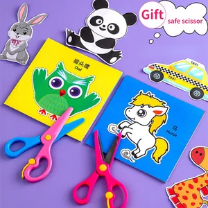 48pcs bambini fatti a mano carta tagliata libro giocattoli artigianali fai da te bambini artigianato cartone animato Scrapbooking giocattoli di carta per bambini giocattoli di apprendimento regali