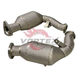 Tubo de Escape de Alto Flujo Vortex de Acero Inoxidable 304 para Audi S4 S5 Q5 SQ5 B8/B8.5 2.0T EA888 2009-2017, Acabado Pulido Espejo - Product Image 4