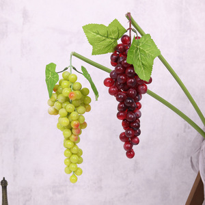 Tím Màu Xanh Lá Cây Nhân Tạo Nho Bó Cho Halloween Phục Sinh Giả Nhựa Cây Nho Trái Cây Treo Chuỗi Sân Lụa Hoa Trái Cây - Product Image 2
