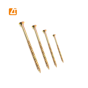<span class=keywords><strong>Viti</strong></span> autofilettanti Phillips Pozidrive a testa piatta in <span class=keywords><strong>acciaio</strong></span> al carbonio zincato giallo <span class=keywords><strong>per</strong></span> mobili in MDF - Product Image 4