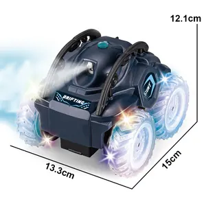 2.4G Rc Stunt Cars Children Drift Racing Stunt Rollover Toy Spray Remote Control Car