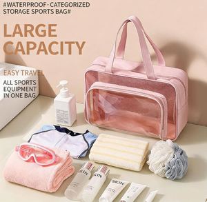Sac de sport et de natation étanche en PVC, grande capacité, séparation sec/humide, portable, pour le lavage et le rangement - Product Image 2