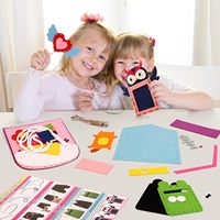 Kit de couture éducatif populaire pour enfants bricolage feutre artisanat pour filles et garçons Kits d'art pour débutants