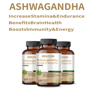 Cápsulas de Extracto de Ashwagandha Orgánica OEM ODM, Suplementos Herbales de Raíz de Ashwagandha para Adultos, Apoyo Cognitivo y de la Memoria - Product Image 2