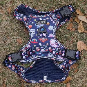 2025アンチプルオックスフォード犬ハーネス新しいデザイナー簡単ウォーキングコントロール大型ペットベストハーネス夜の安全性 - Product Image 4