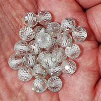 Perles de moissanite personnalisées en gros pour la fabrication de bijoux, de 3 mm à 14 mm, perles en vrac, blanc, bleu, vert, diamant VVS, perles de moissanite en vrac